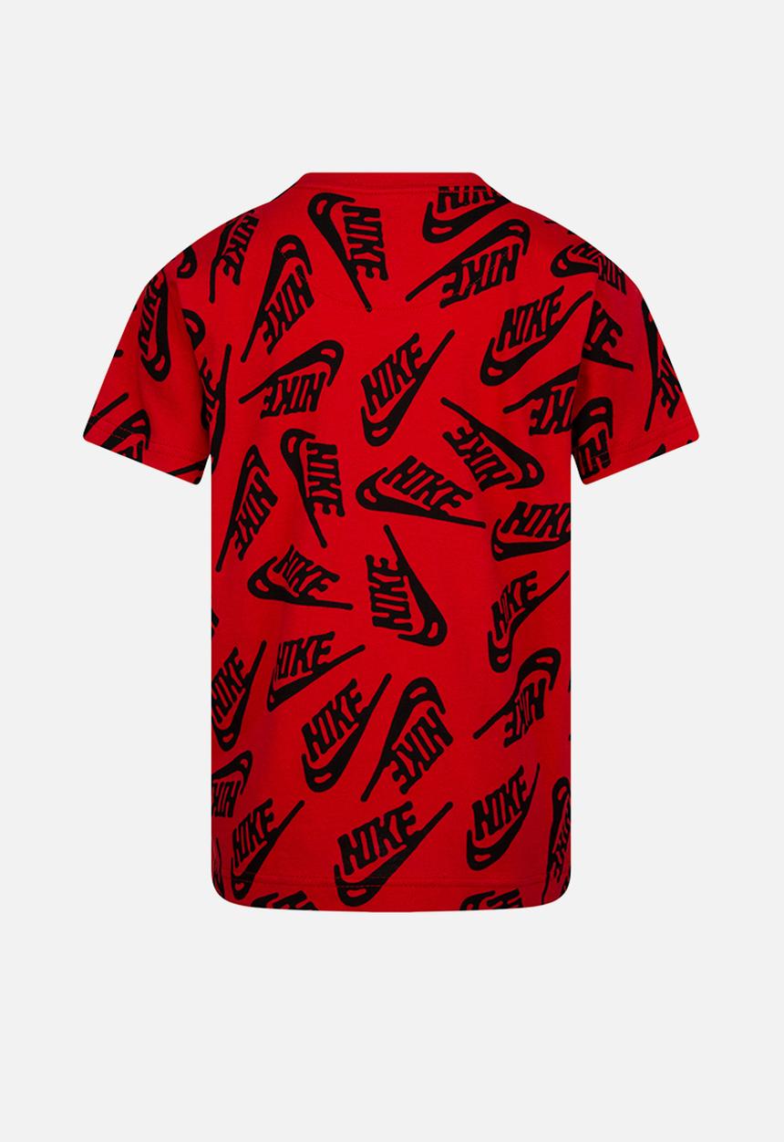 Nike - Nkb mnsw aop tee - university red