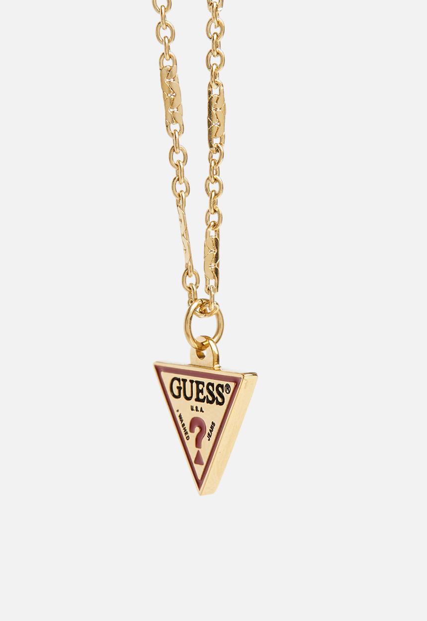 GUESS - L.a.triangle logo necklace - gold