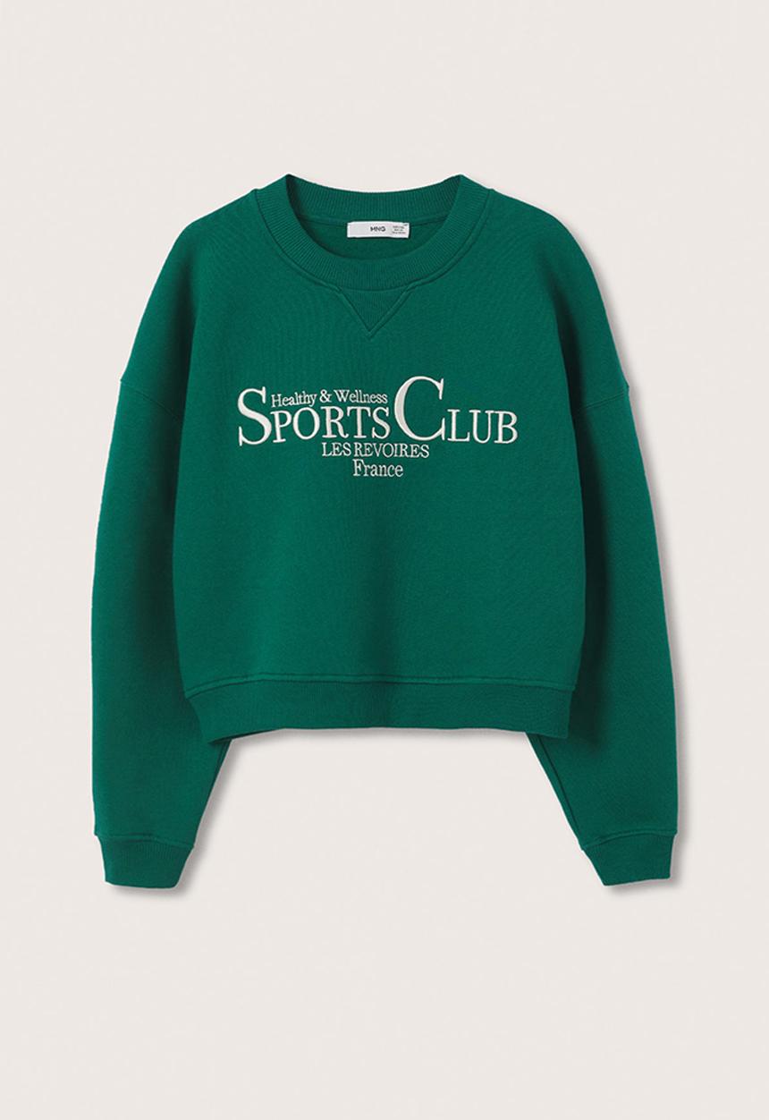 MANGO - Sweatshirtpstsport - light pastel green