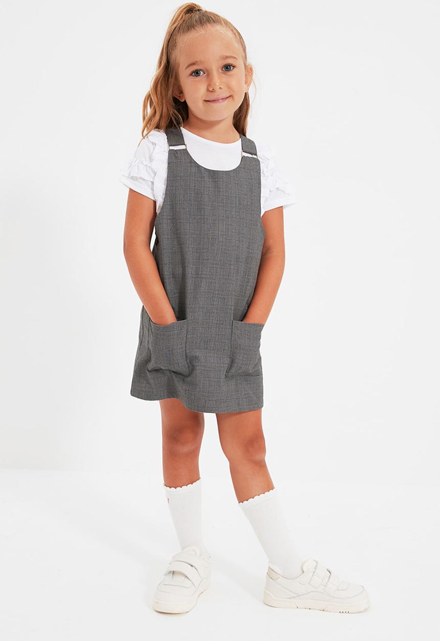 Trendyol - Pinafore dress - black