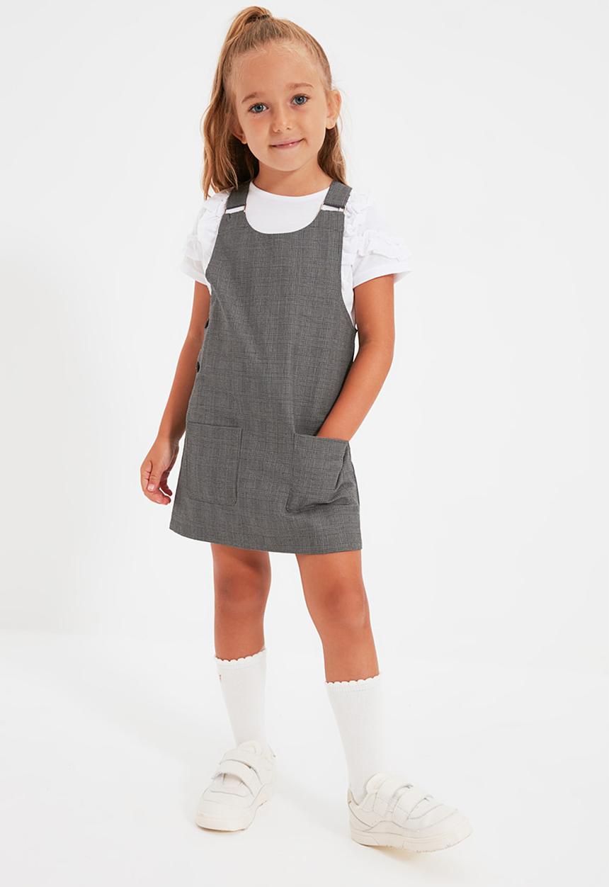 Trendyol - Pinafore dress - black