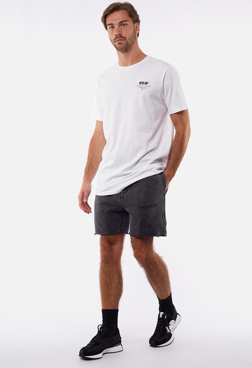 St. Goliath - Es fleece shorts - washed black