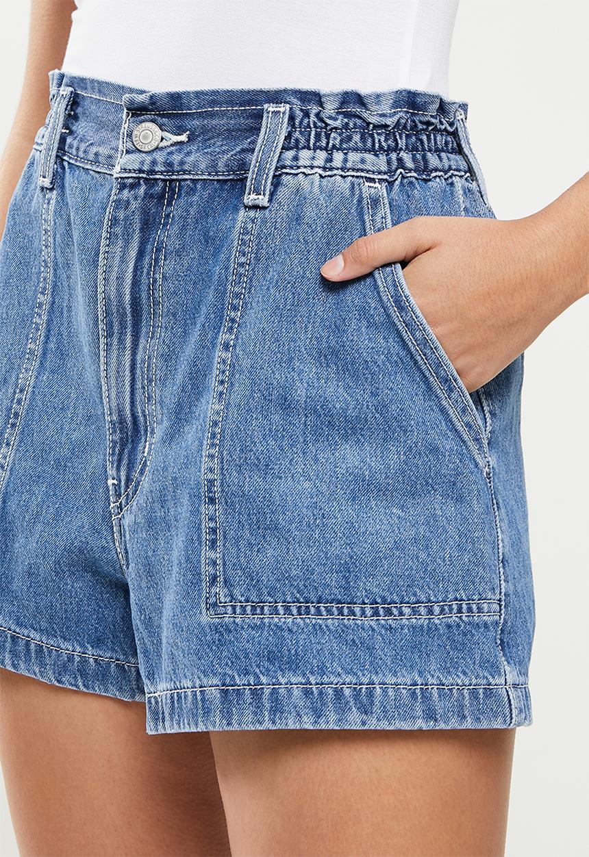 Levi’s® - High waist a-line short - blue