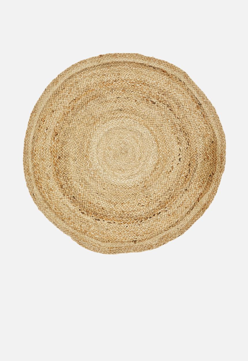 H&S - Braided jute outdoor rug - brown
