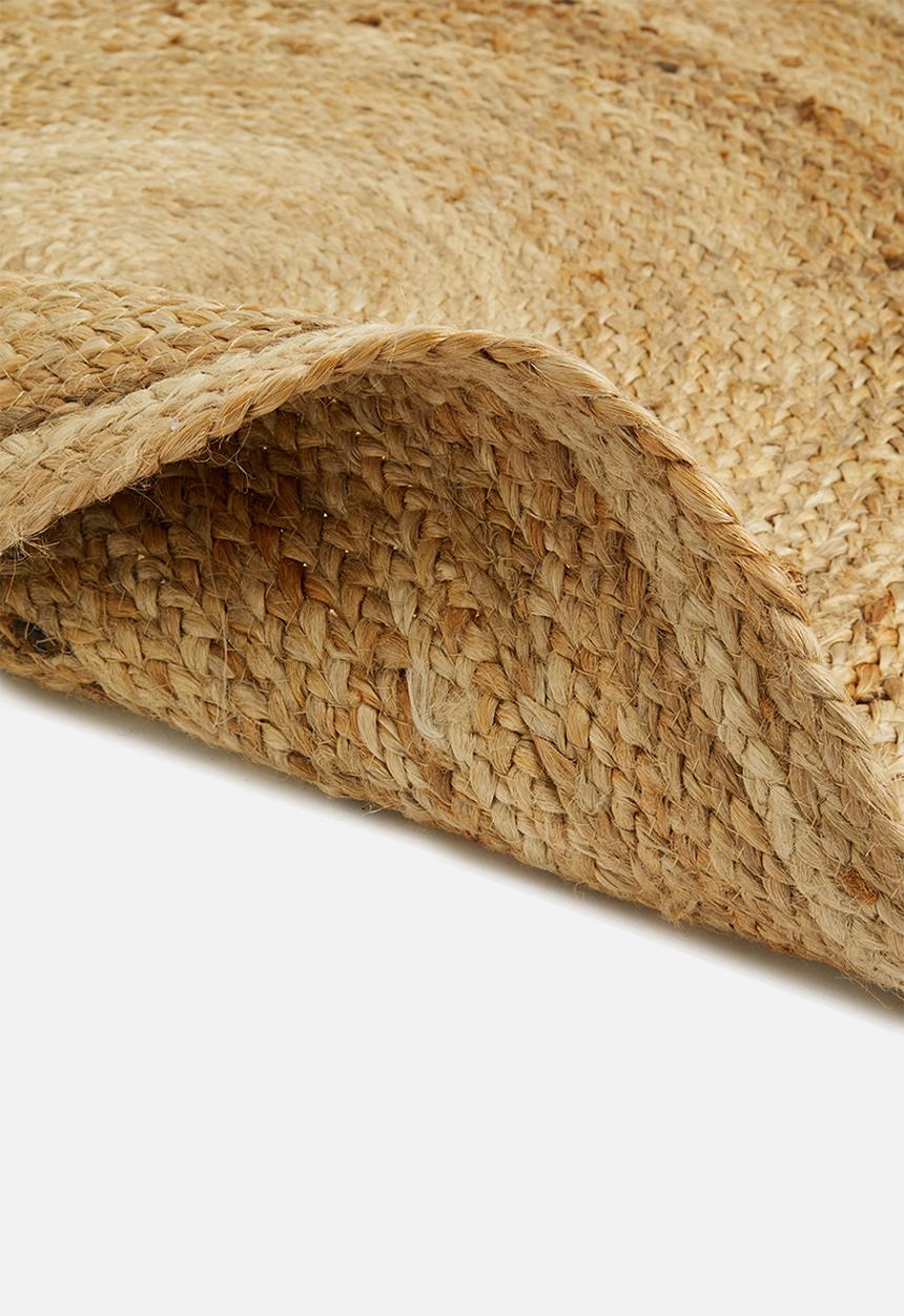 H&S - Braided jute outdoor rug - brown