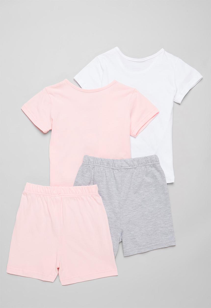 Pop Candy - 2 Pack pj set - pink & grey