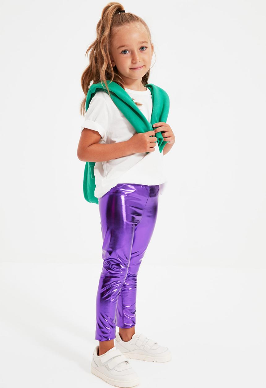Trendyol - Leggings - metallic purple