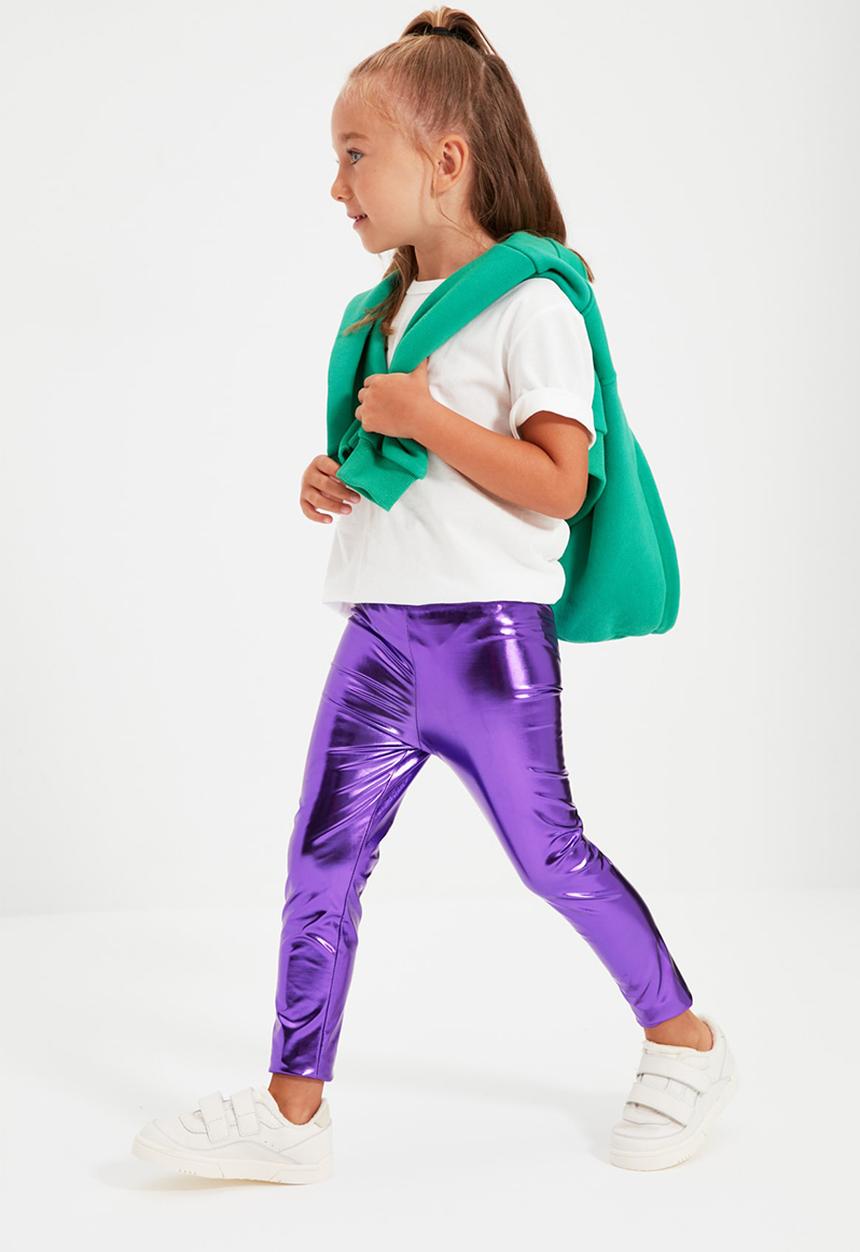 Trendyol - Leggings - metallic purple