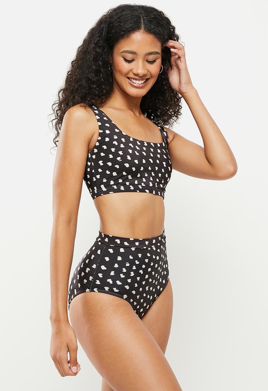 Me&B - High waisted bikini bottom - black 