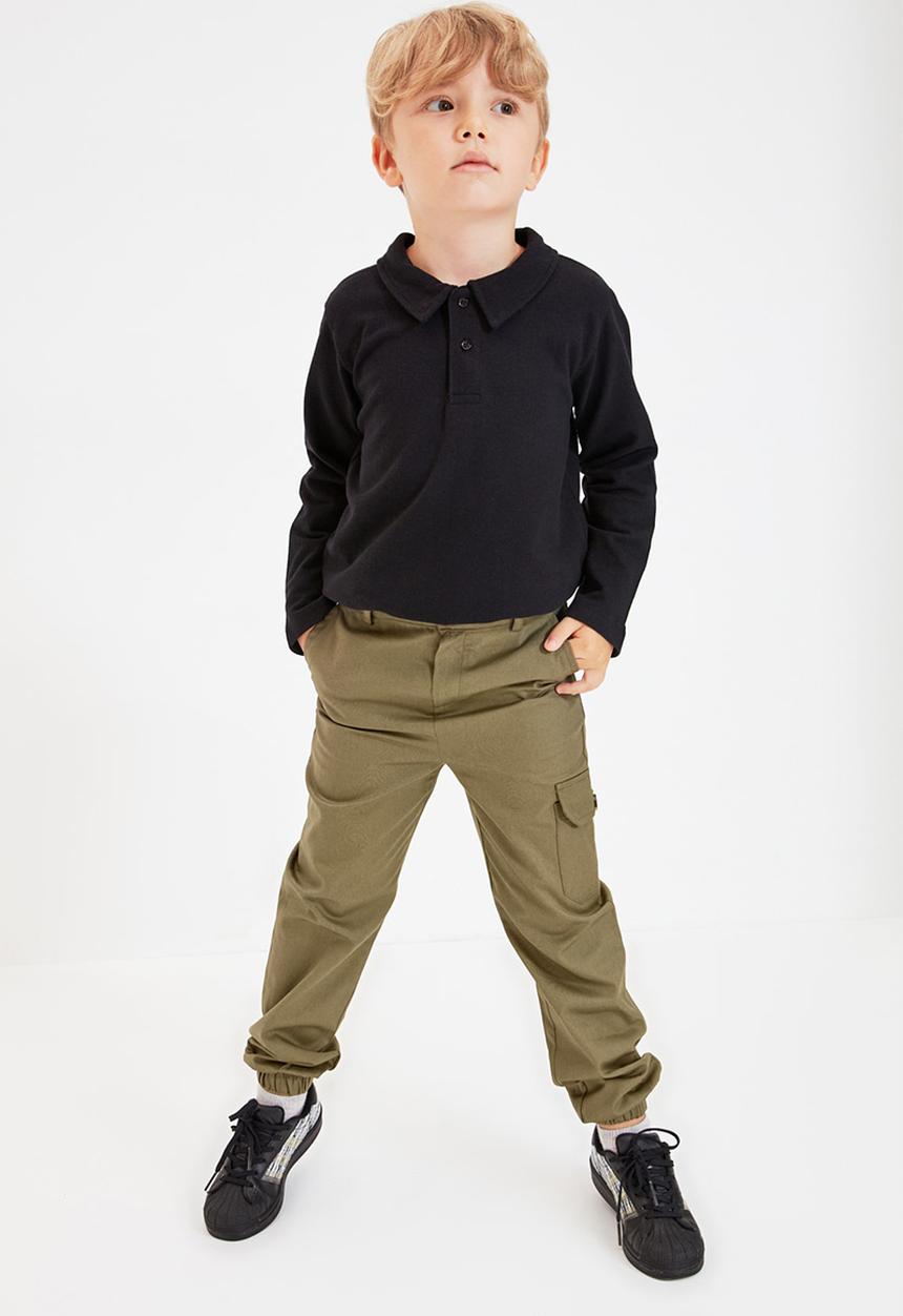 Trendyol - Cuffed apants - khaki