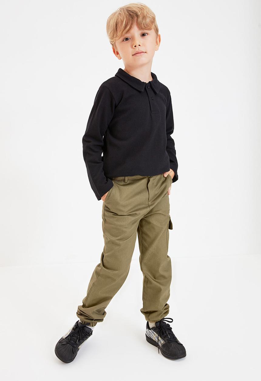 Trendyol - Cuffed apants - khaki