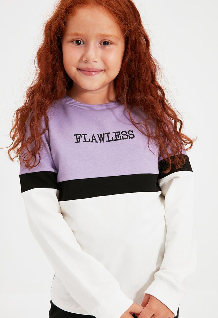 Trendyol - Flawless colour block sweatshirt - multi 
