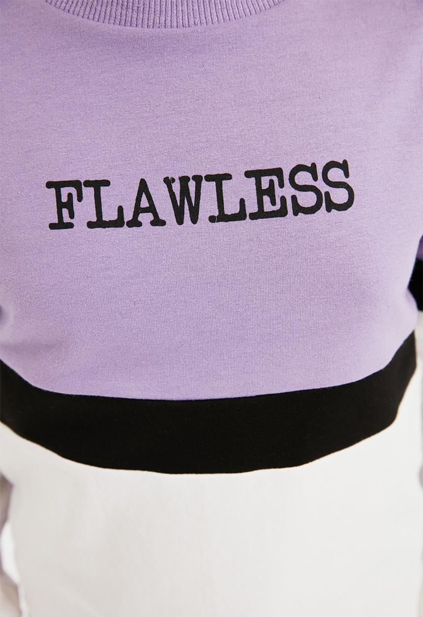 Trendyol - Flawless colour block sweatshirt - multi 