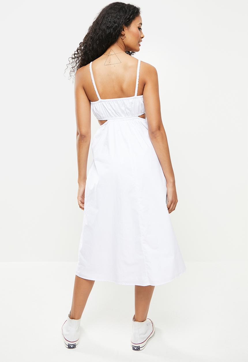 Cotton On - Woven marli midi dress - white