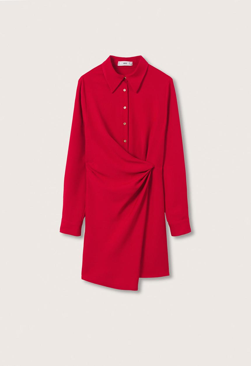 MANGO - Dress alas - red