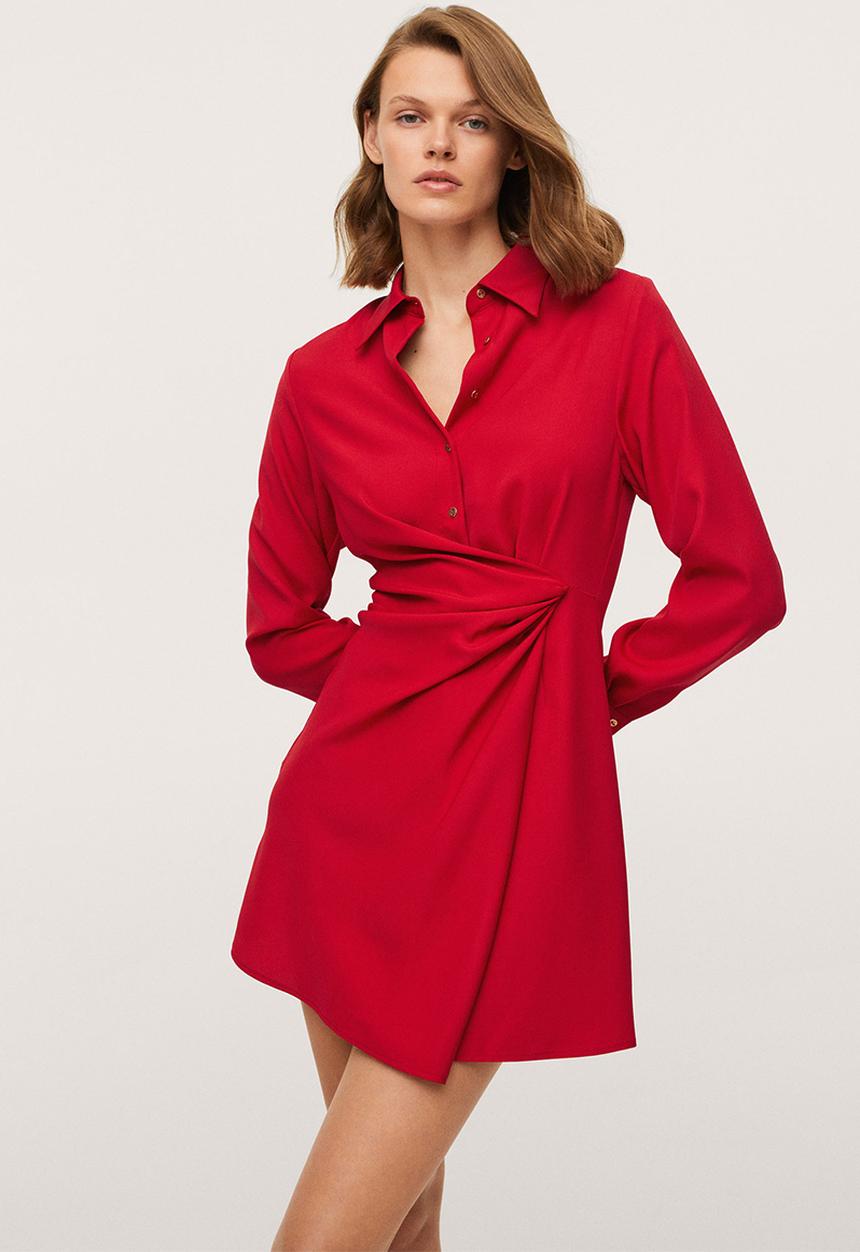 MANGO - Dress alas - red