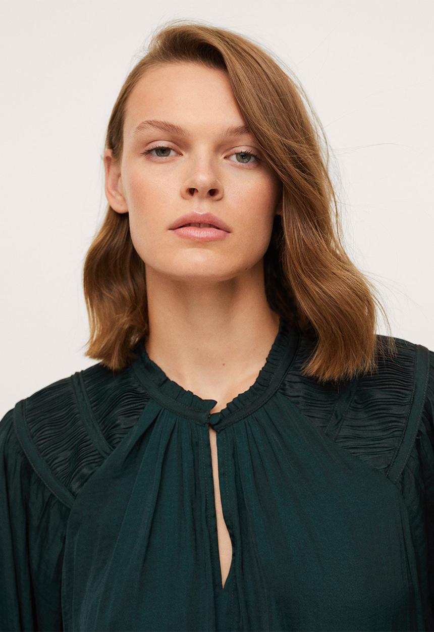 MANGO - Blouse bril - green