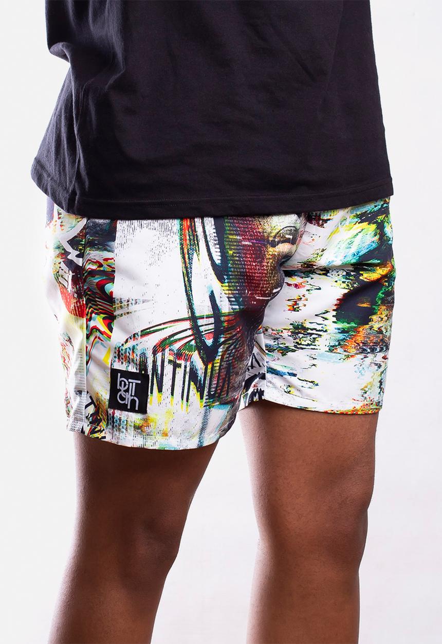 Butan - Aluta glitch pattern shorts - multi