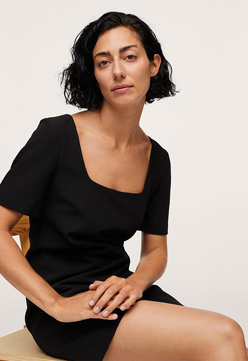 MANGO - Dress mila - black