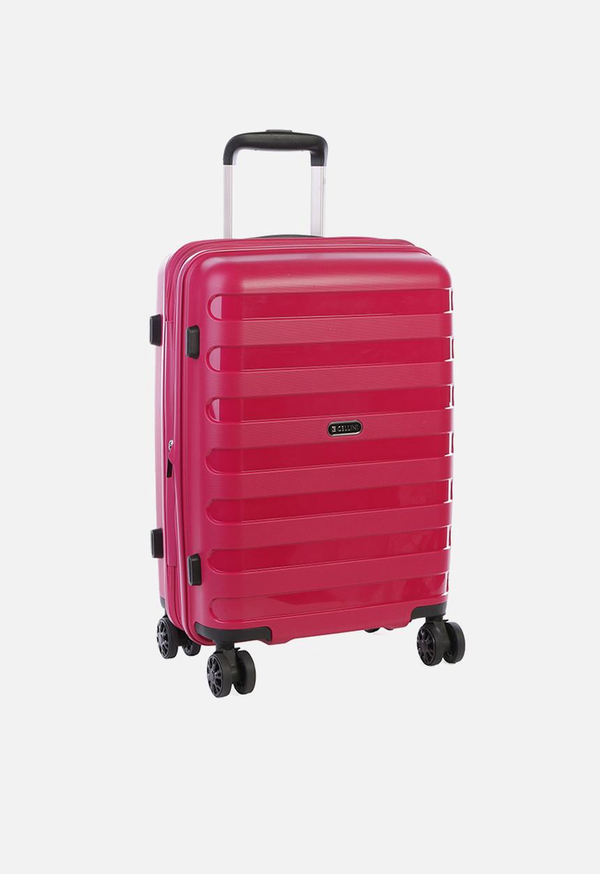 Cellini - Sonic 4 wheel trolley - 54cm berry