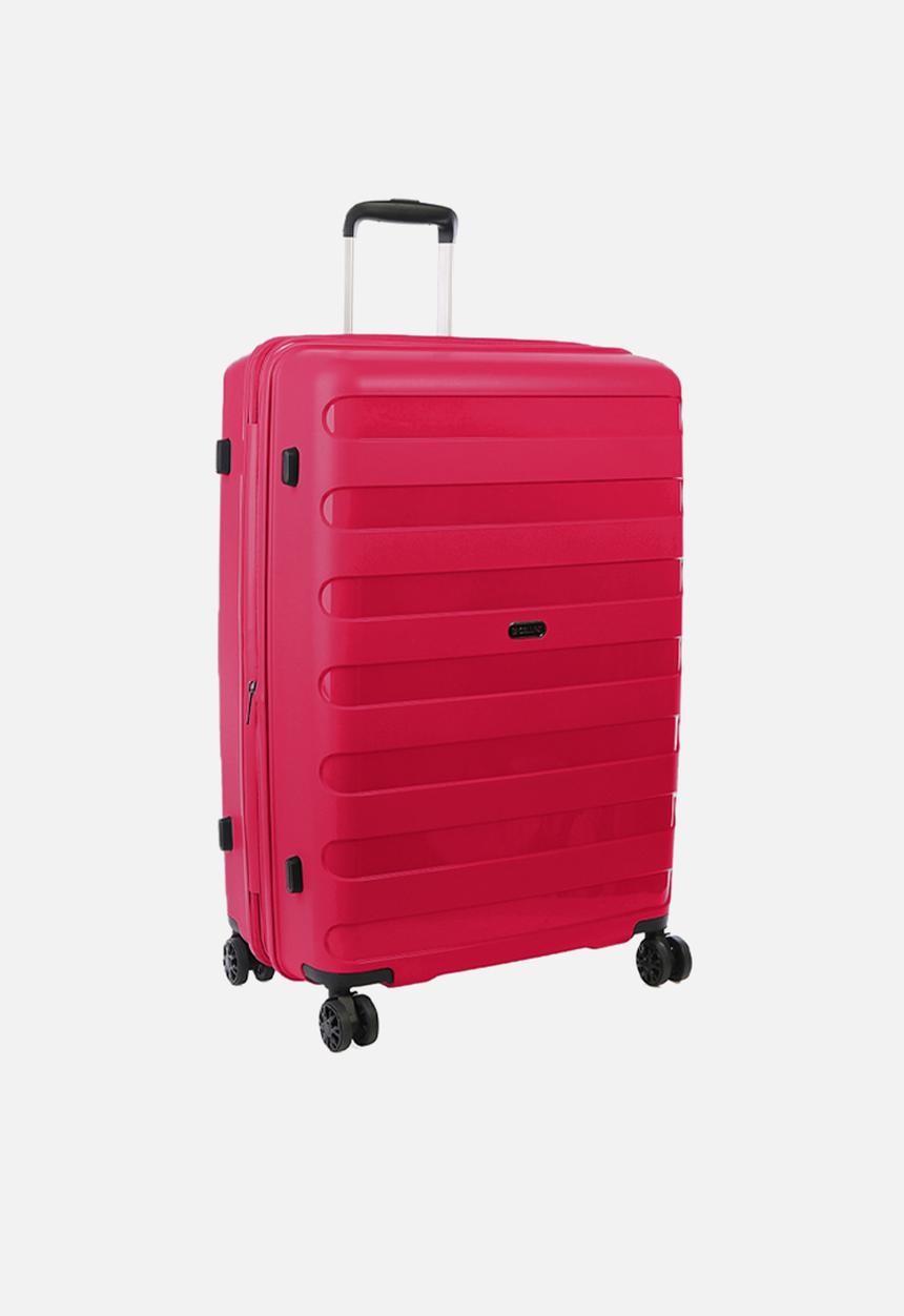 Cellini - Sonic 4 wheel trolley-74cm berry