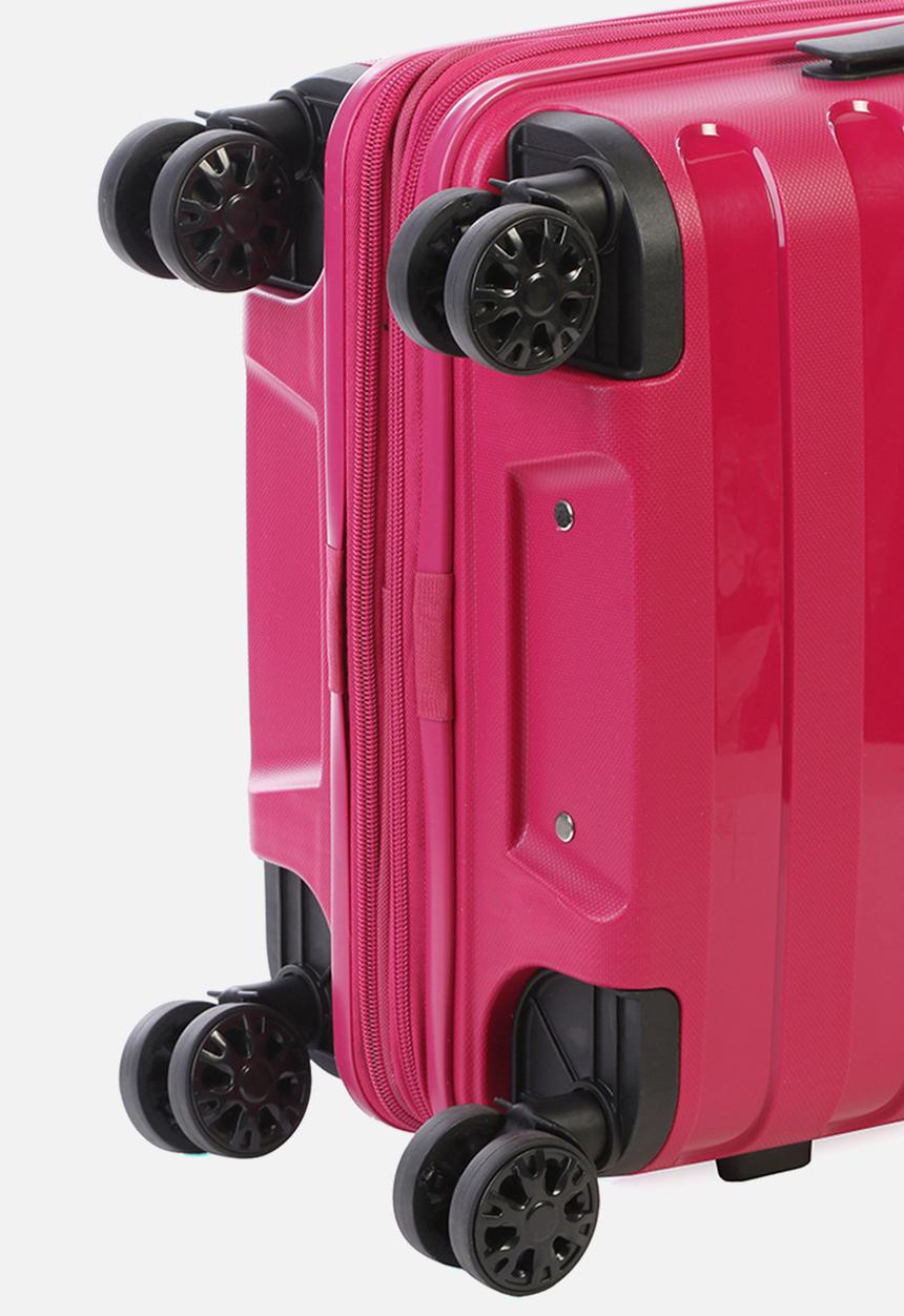 Cellini - Sonic 4 wheel trolley-64cm berry