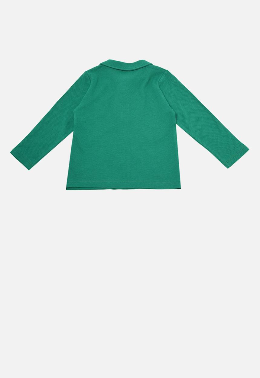 Trendyol - Polo long sleeve tee - green