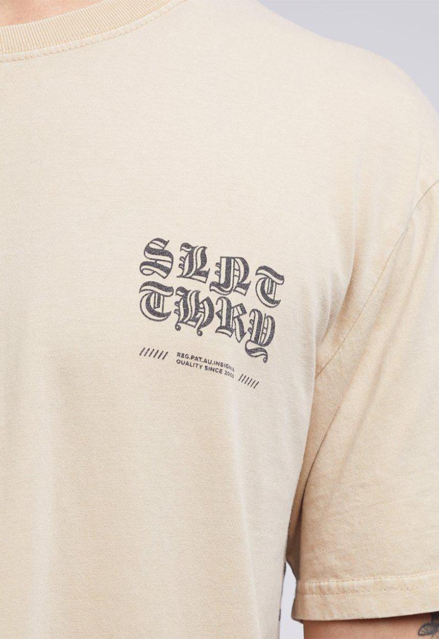 Silent Theory - Uneasy short sleeve tee - tan