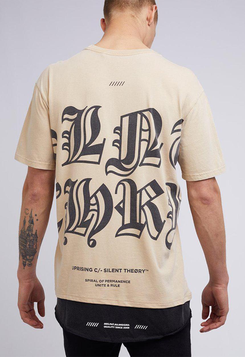 Silent Theory - Uneasy short sleeve tee - tan