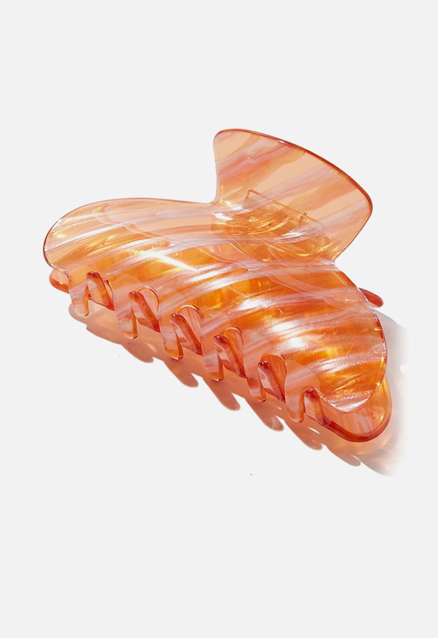 Rubi - Naomi hair claw - orange stripe
