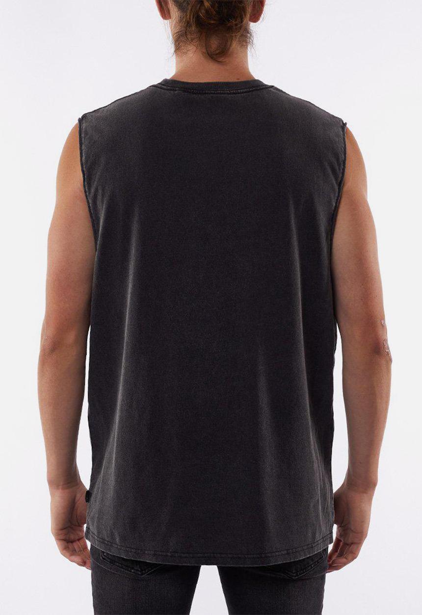 Silent Theory - Swoop muscle fit short sleeve tee - vintage black
