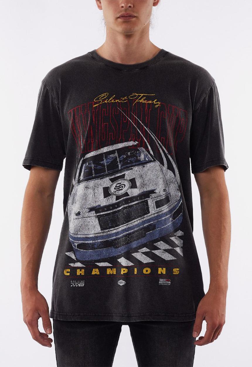 Silent Theory - Wingspan cup short sleeve tee - vintage black
