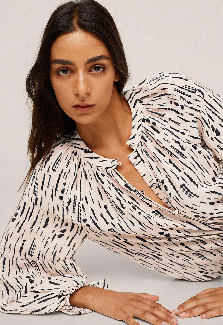 MANGO - Blouse molly - light beige