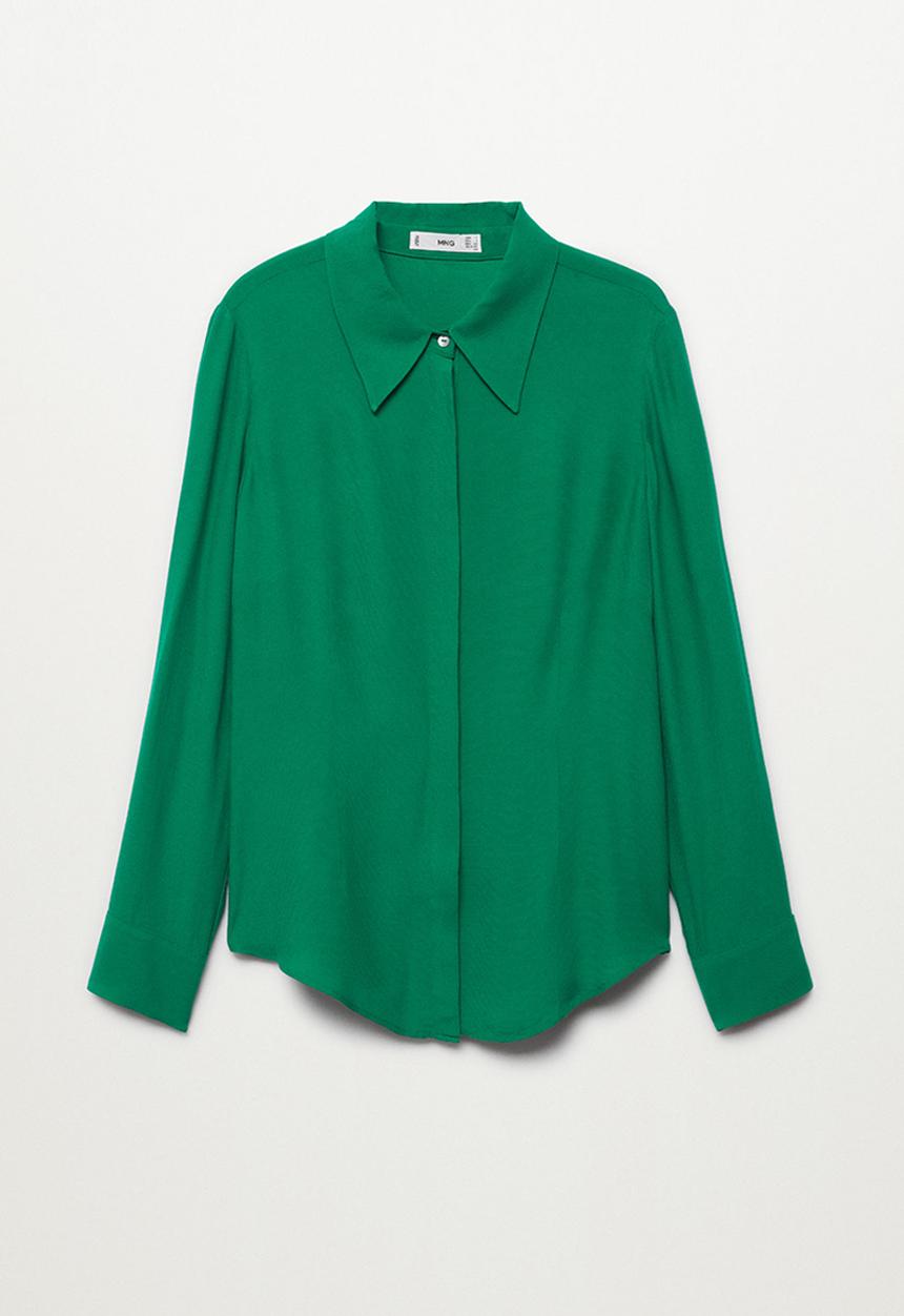 MANGO - Shirt seven - bright green