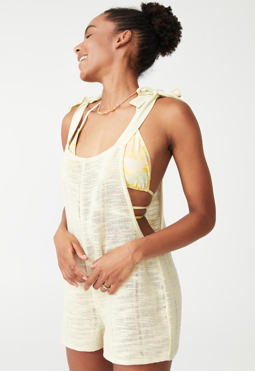 Cotton On - Beach jumpsuit - lime cream