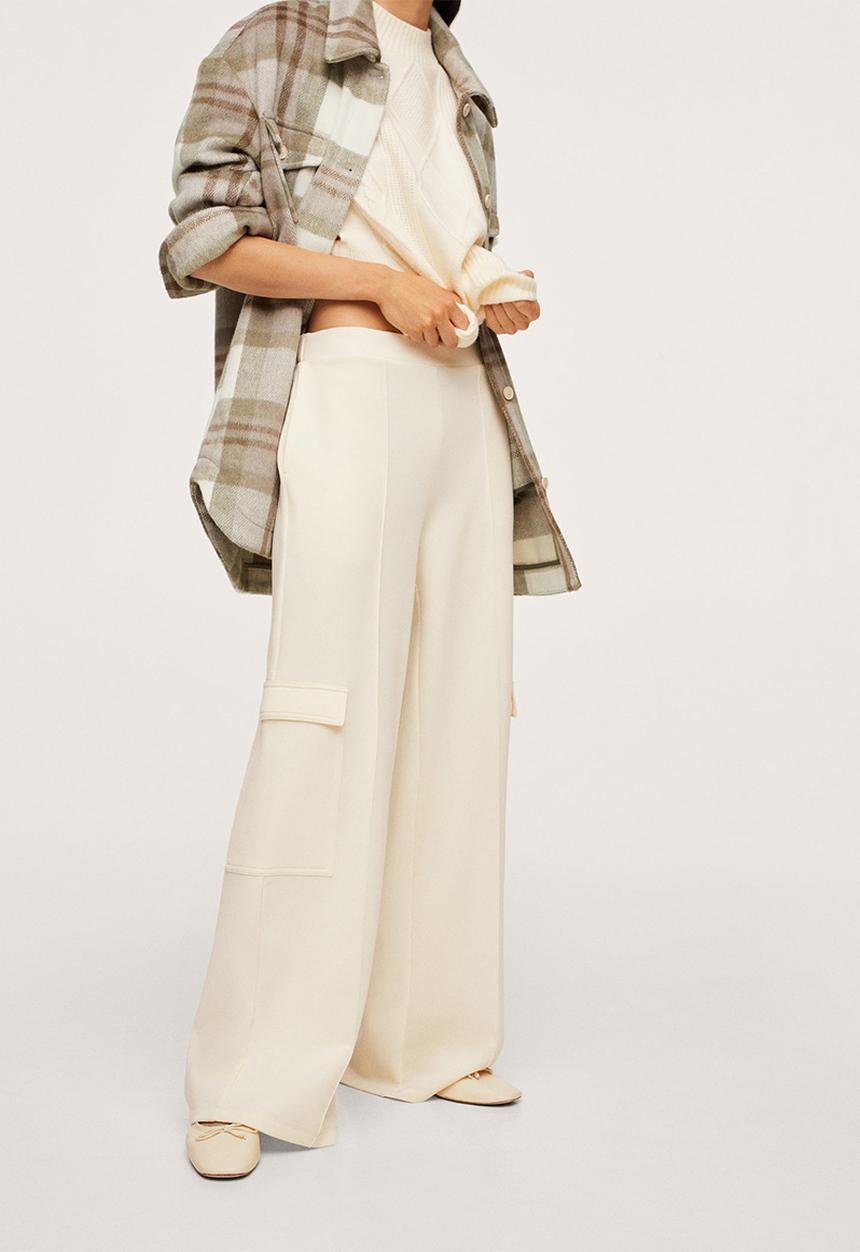 MANGO - Trousers milano - light beige