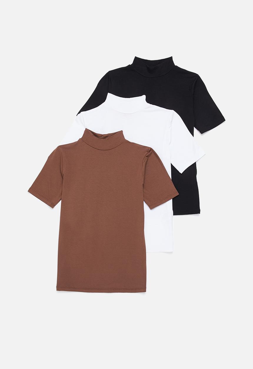 Superbalist - 3-Pack turtleneck fitted tee - multi