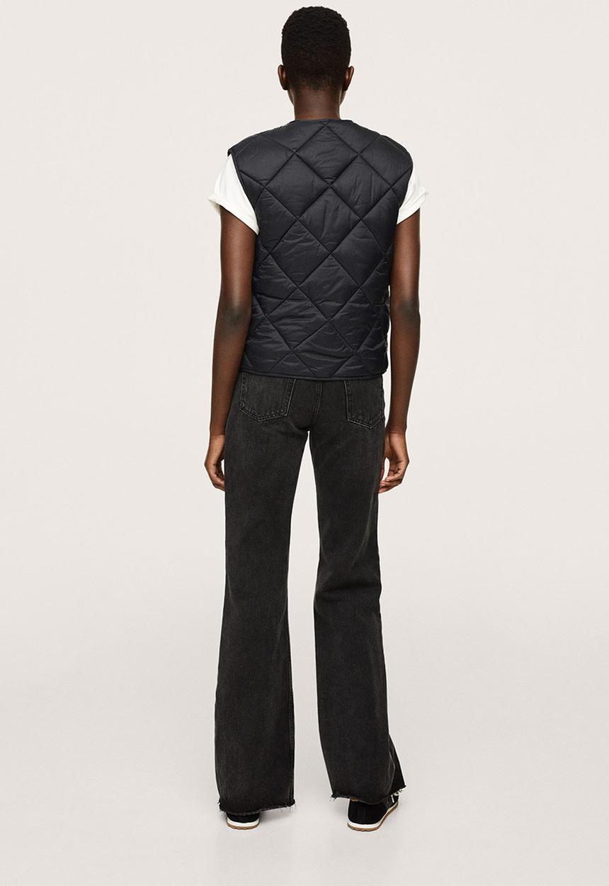 MANGO - Waistcoat bang - black