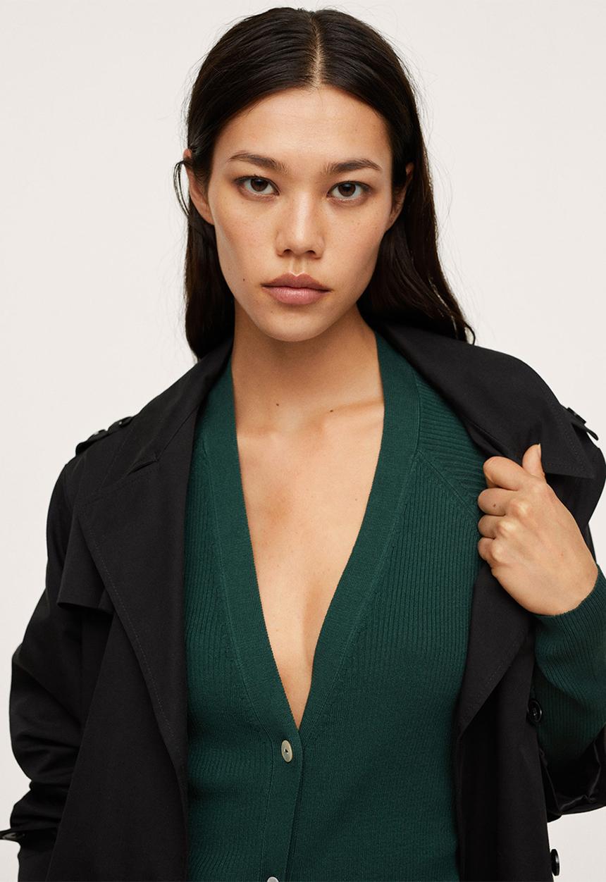 MANGO - Cardigan almar - green