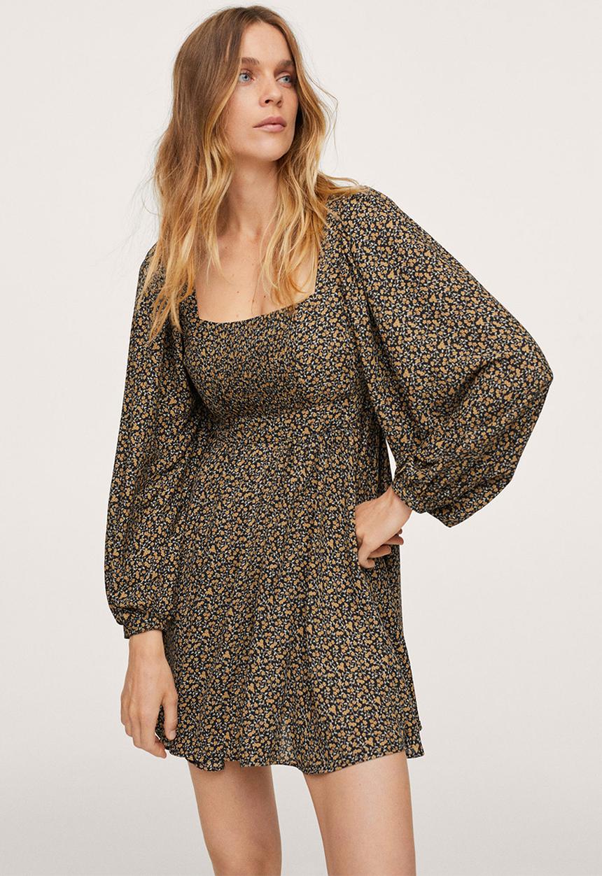 MANGO - Dress berti - brown