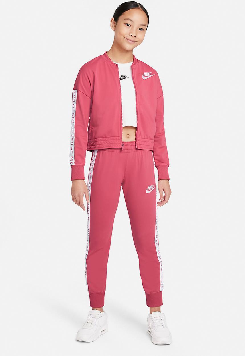 Nike - G nsw track suit tricot - Pink & white