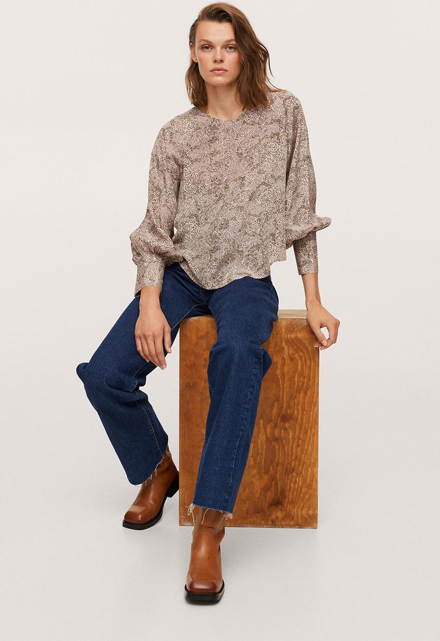 MANGO - Blouse nait - light pastel pink