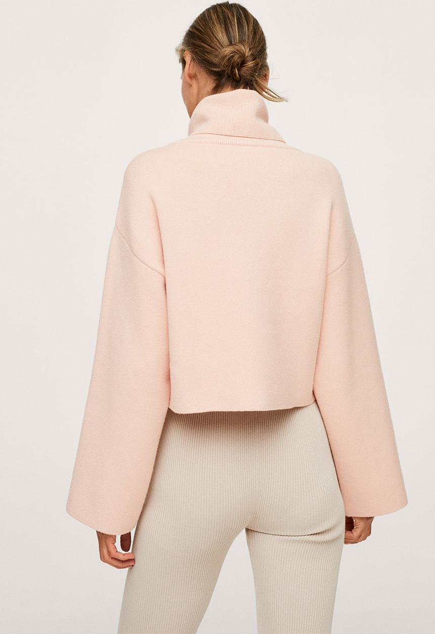 MANGO - Sweater mini - light pastel pink