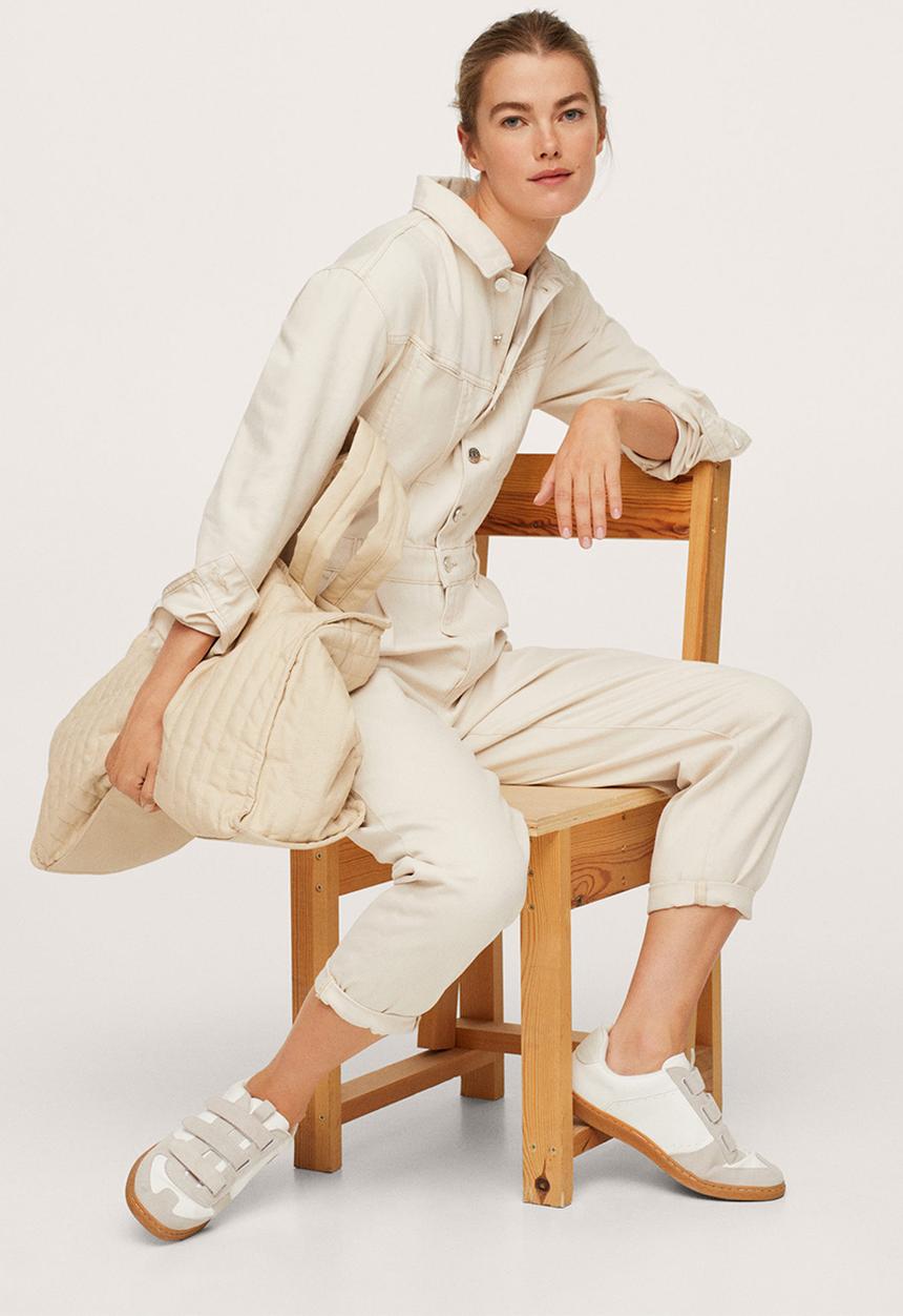 MANGO - One-piecesuit gillian - light beige