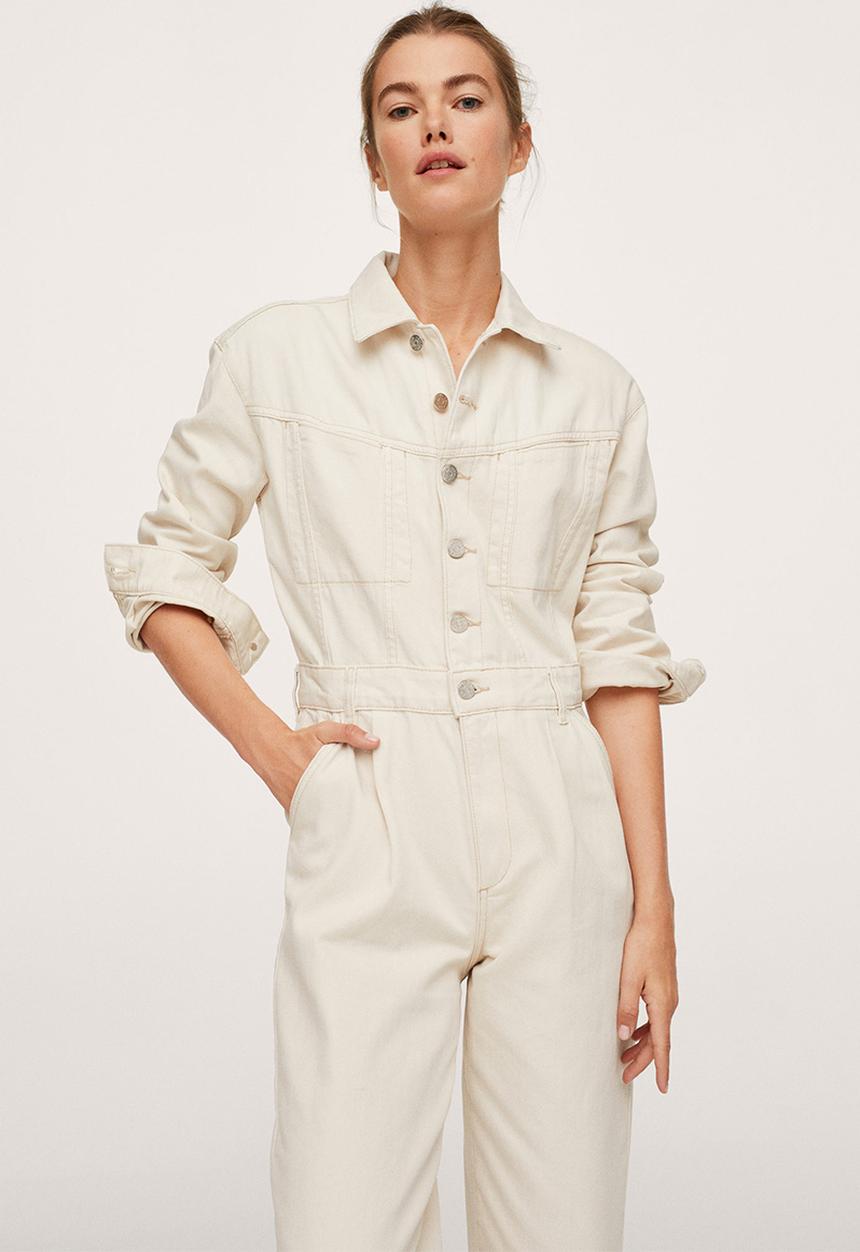 MANGO - One-piecesuit gillian - light beige