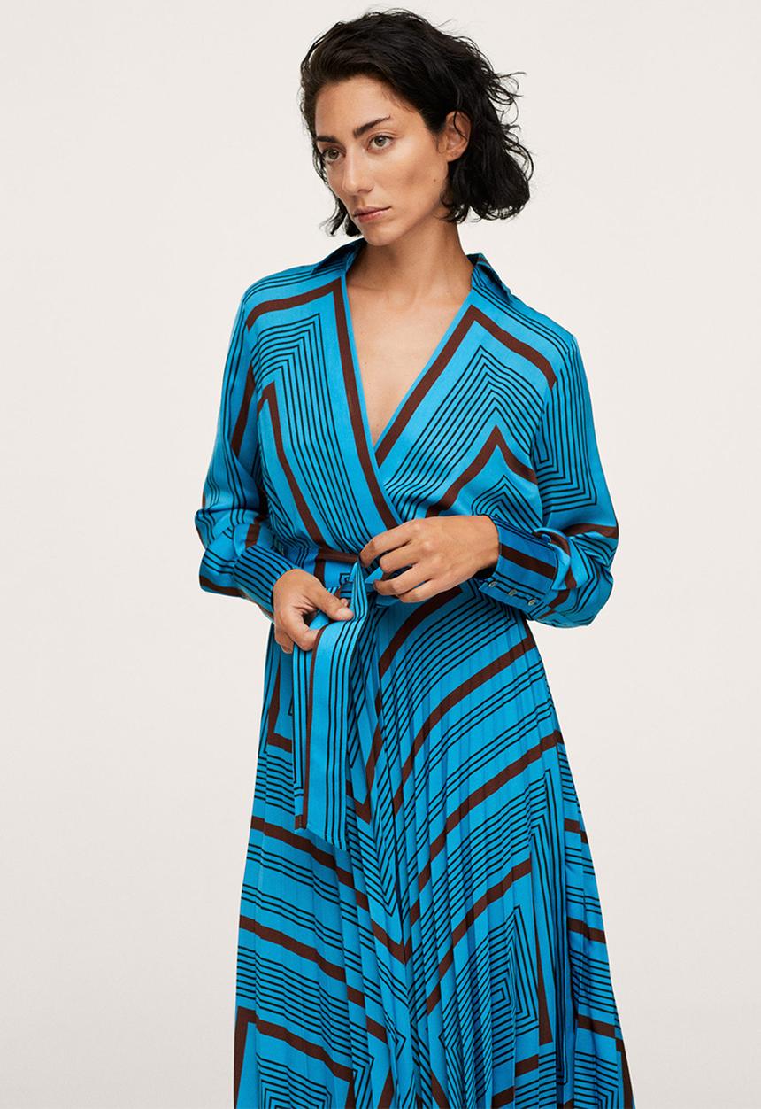 MANGO - Dress belice - medium blue