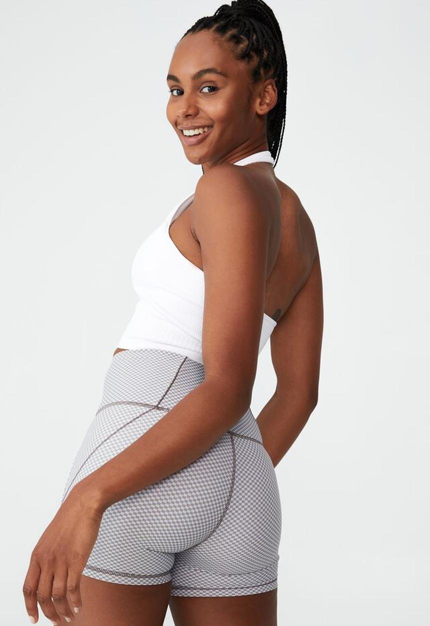 Cotton On - Seamless rib halter vestlette - white