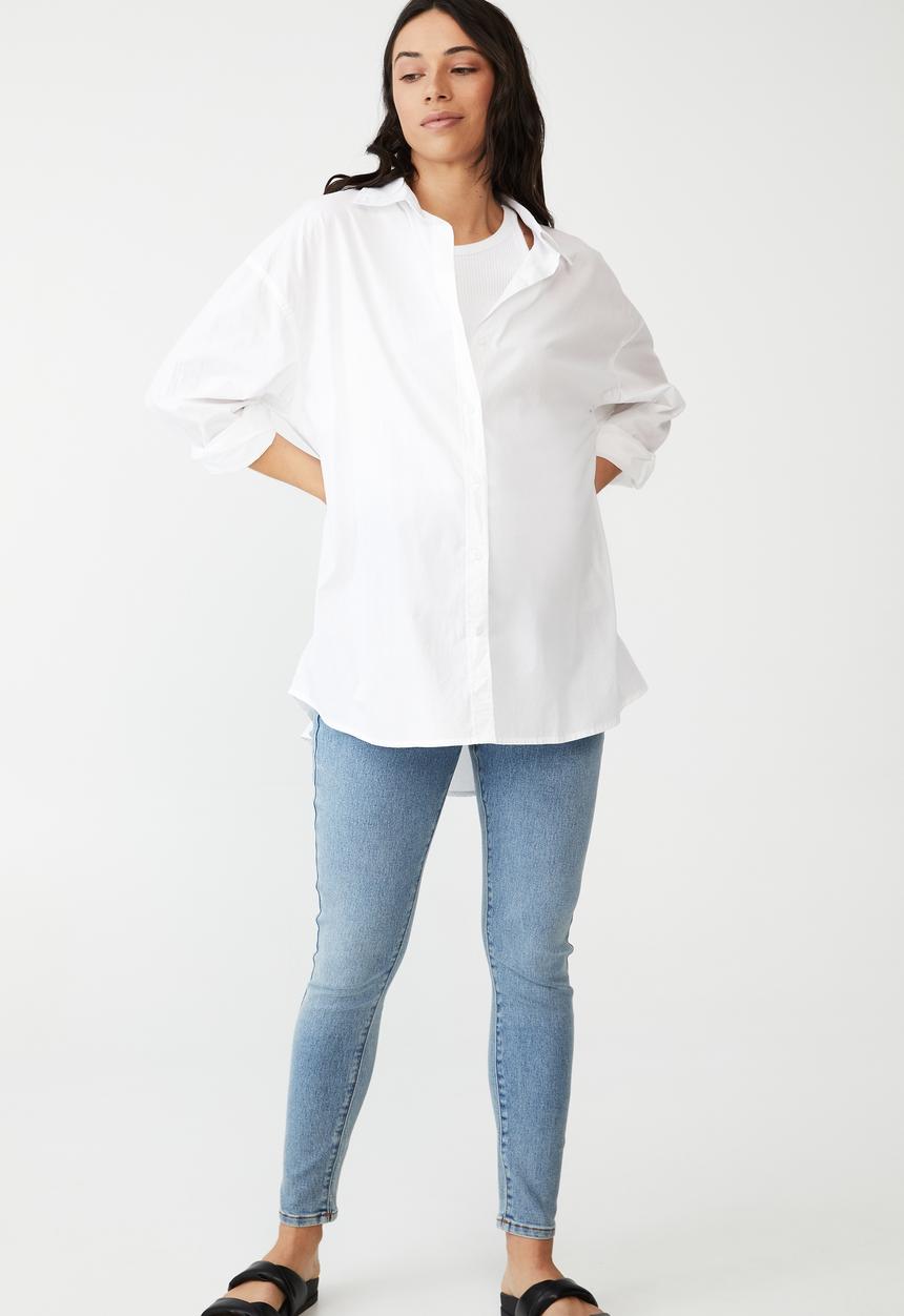Cotton On - Maternity super stretch jean (over belly) - wategos blue