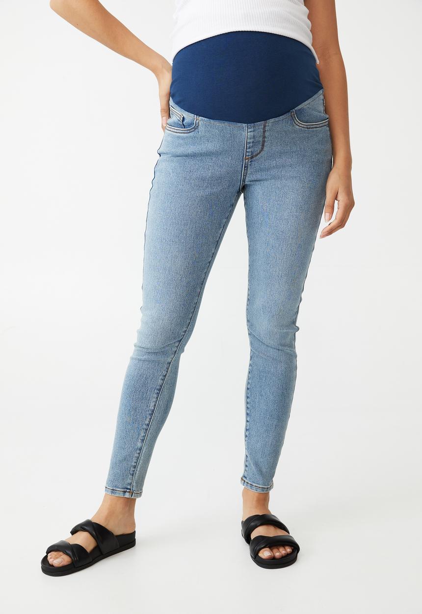 Cotton On - Maternity super stretch jean (over belly) - wategos blue