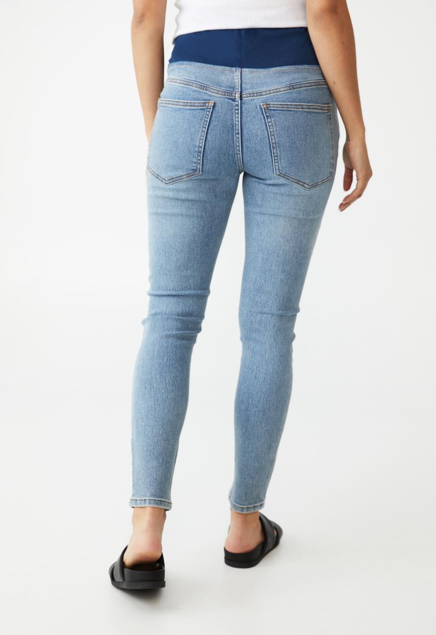 Cotton On - Maternity super stretch jean (over belly) - wategos blue